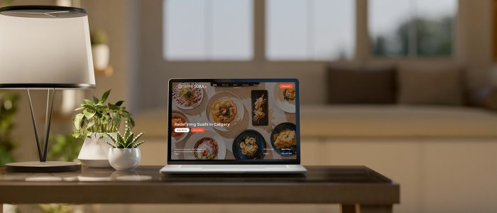 a-close-up-of-white-screen-laptop-on-the-wooden
